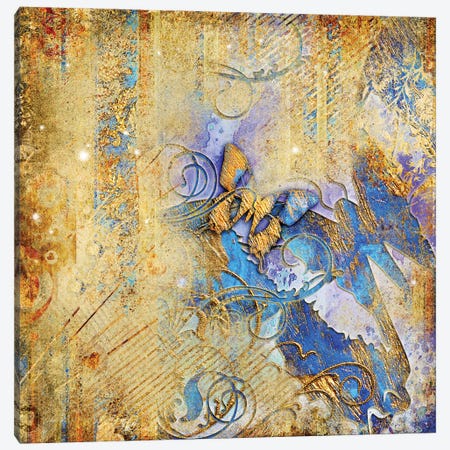 Vintage Background With Butterflies Canvas Print #DPT118} by Maugli Canvas Print