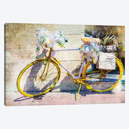 Vintage Bike, Retro Picture Canvas Print #DPT121} by Maugli Canvas Art