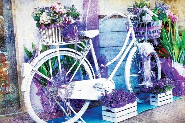 DepositPhotos: Vintage Floral Bike by Maugli