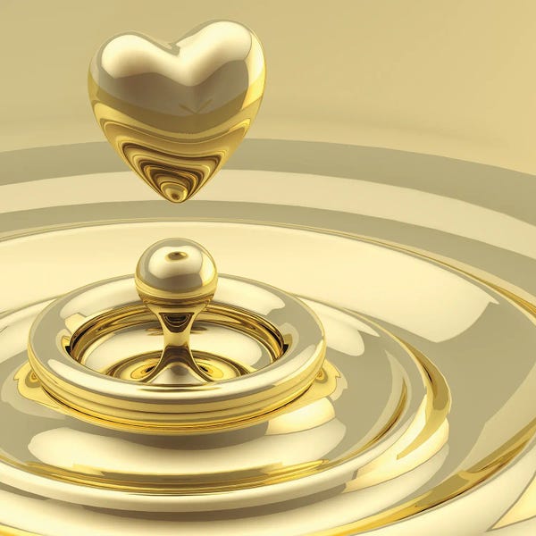 DepositPhotos: Abstract Background Waves With A Heart Drop by nbvf89