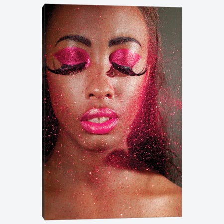 Woman In Creative Makeup And Glitter Canvas Print #DPT134} by nelka7812 Canvas Art