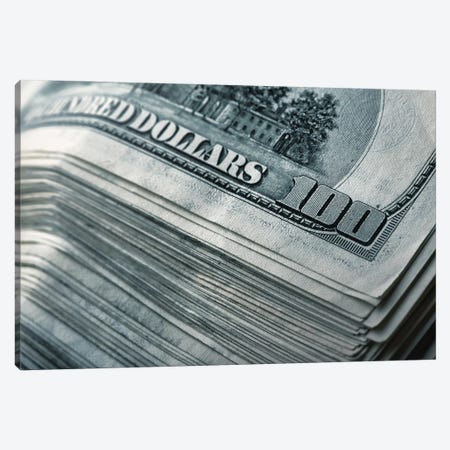 Stack Of Money Canvas Print #DPT137} by Nomadsoul1 Canvas Artwork