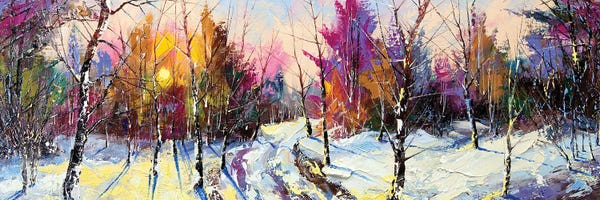 DepositPhotos: Sunset In Winter Wood by balaikin