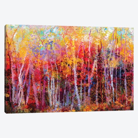 Colorful Autumn Trees III Canvas Print #DPT159} by Nongkran ch Canvas Art Print