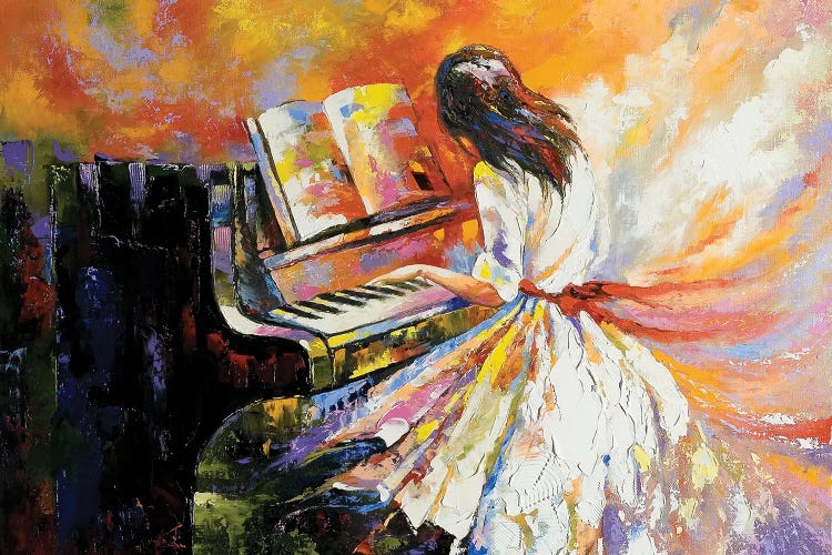 The Girl Playing On The Piano