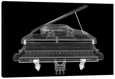 Antique Grand Piano With Path I Canvas Art Print