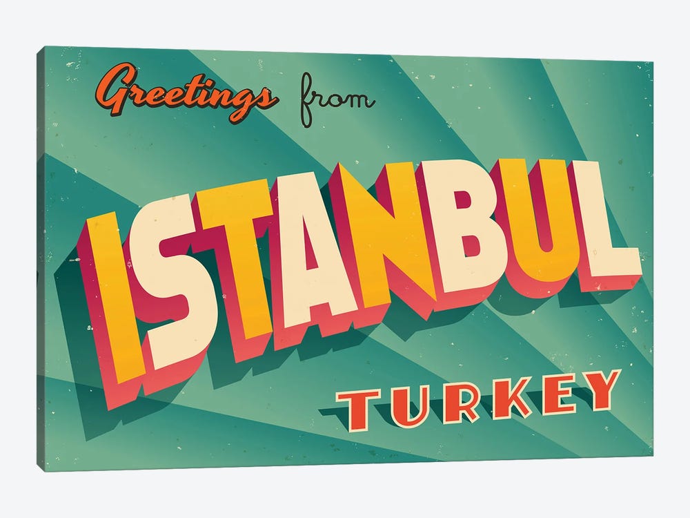 Greetings From Istanbul 1-piece Art Print