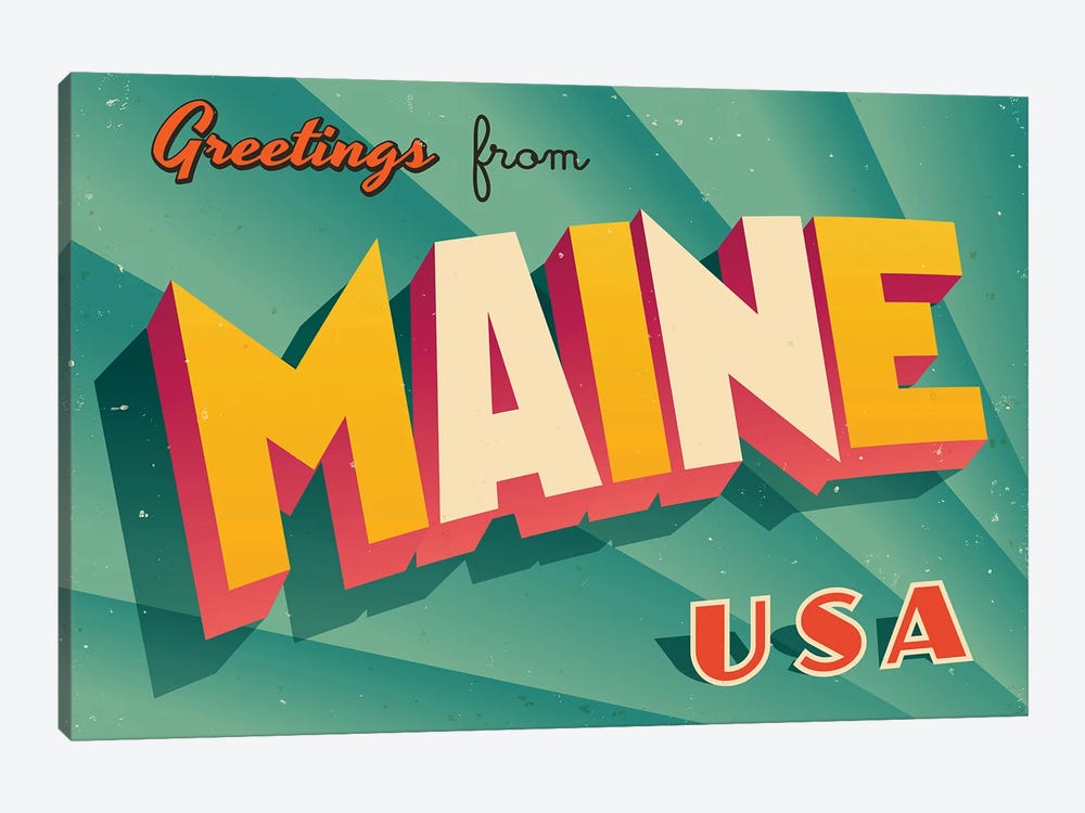 Greetings From Maine by RealCallahan 1-piece Art Print