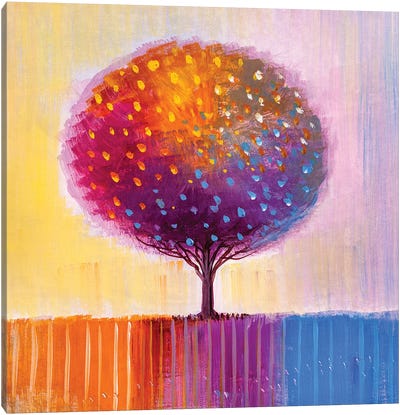 Colorful Tree II Canvas Art Print