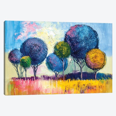 Colorful Trees I Canvas Print #DPT280} by sbelov Art Print