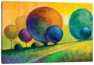 Colorful Trees V Canvas Art Print