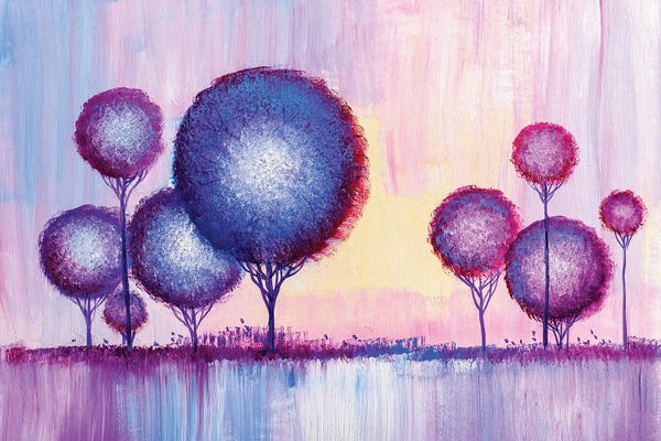 Fine Art Collection: Colorful Trees VI by sbelov