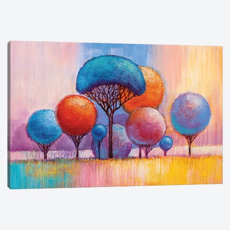 Colorful Trees VIII Canvas Print #DPT287} by sbelov Canvas Art