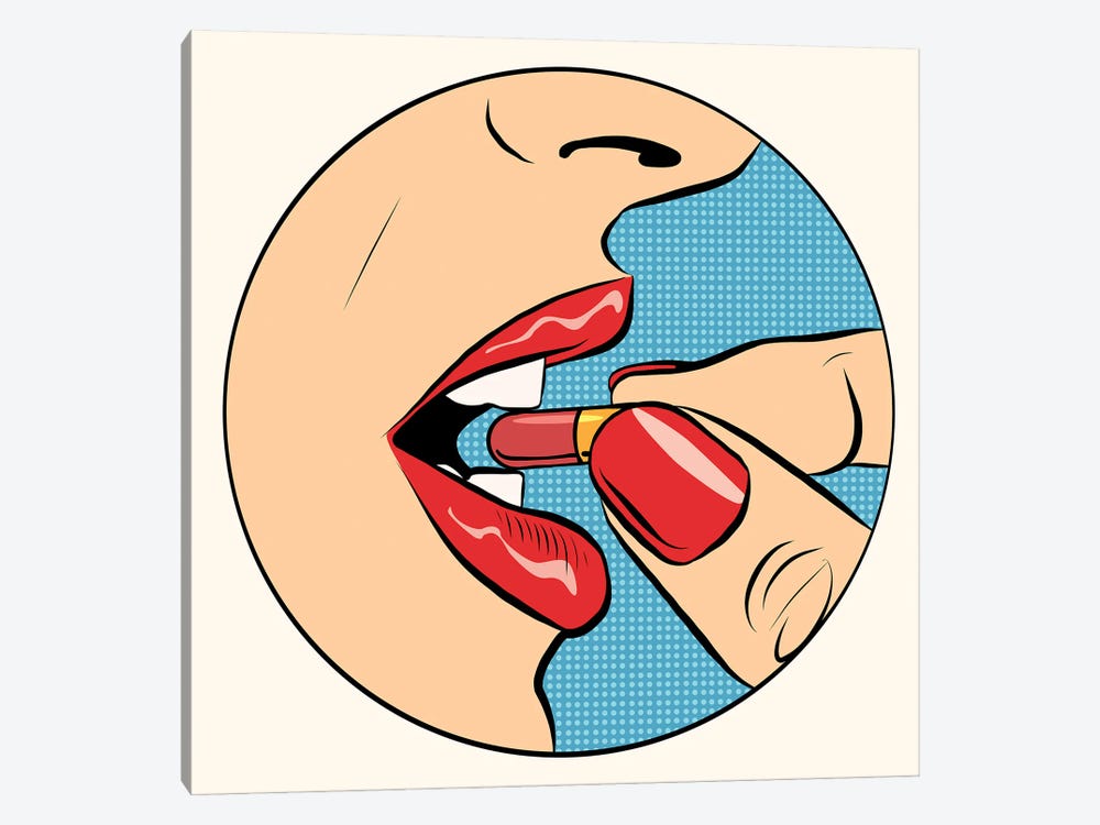 Taking The Pill Medication by Depositphotos 1-piece Canvas Artwork