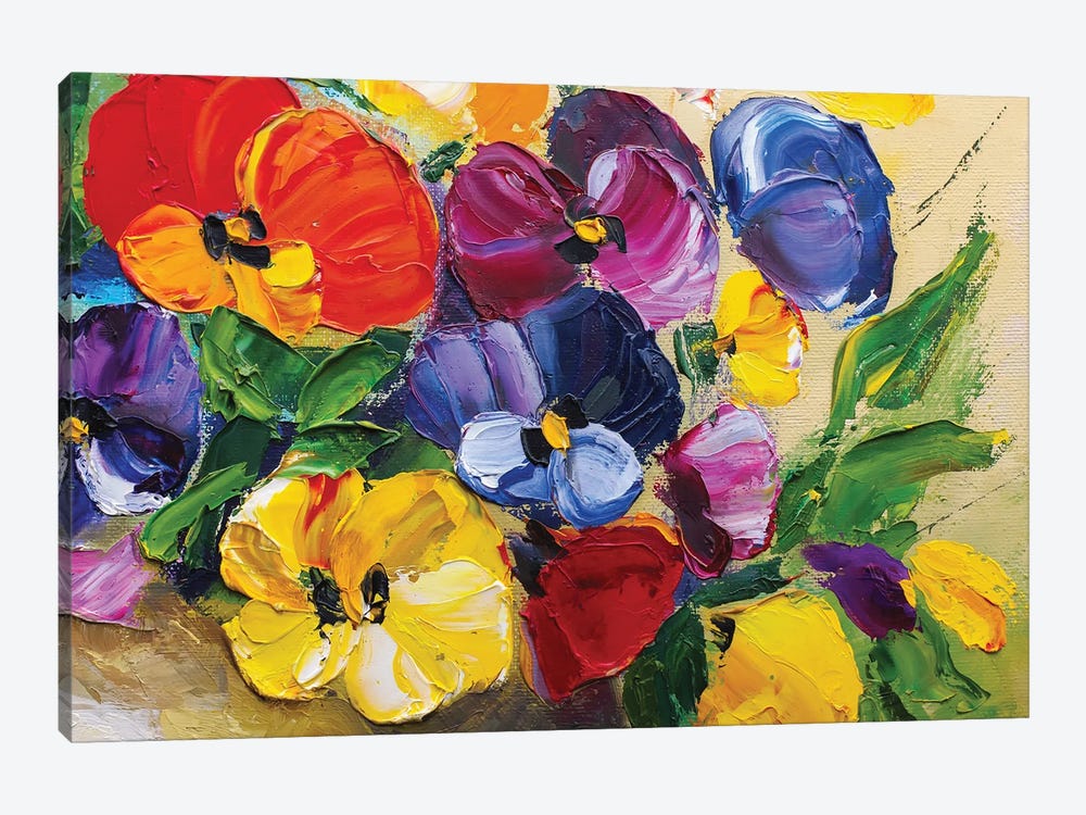 Flowers by KoliadzynskaIryna 1-piece Canvas Print