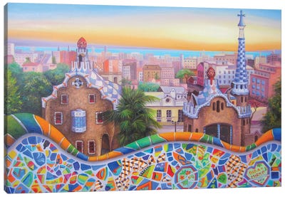 Barcelona II Canvas Art Print - Scenic Collection