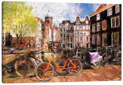 Amsterdam, City In Holland Canvas Art Print - Places Collection