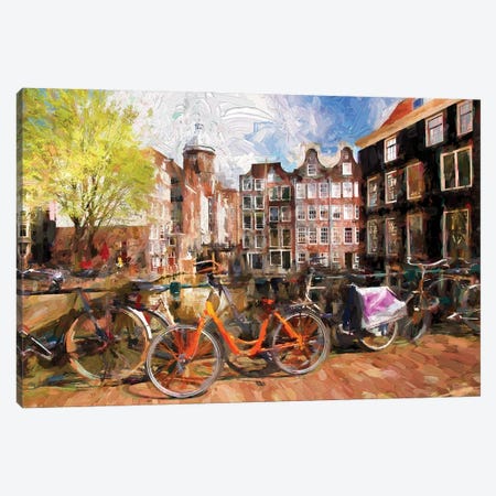 Amsterdam, City In Holland Canvas Print #DPT550} by samot Art Print