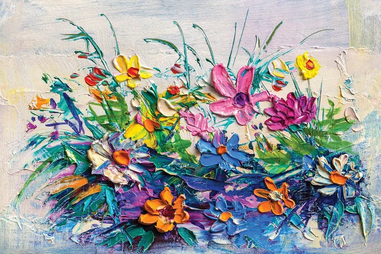 Bouquet Of Flowers by sbelov wall art