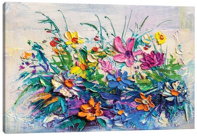 Bouquet Of Flowers Canvas Art Print
