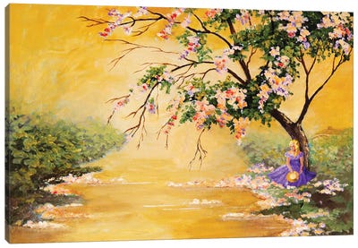 The Flowering Tree Canvas Art Print - Scenic Collection
