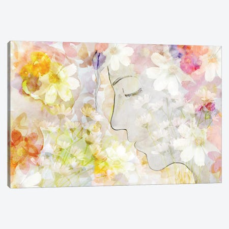 Abstract Profile of a Girl's Face Canvas Print #DPT558} by tanusha Canvas Print