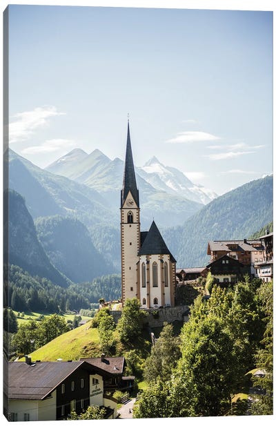 Wonderful Day In The Small Village Of Heiligenblut, Austria Canvas Art Print - Places Collection
