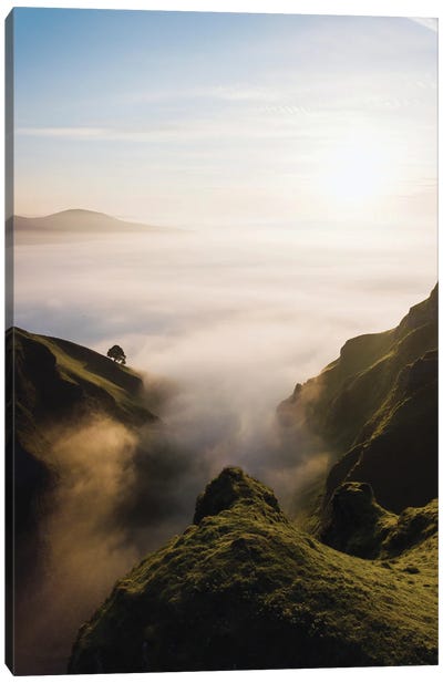 Winnats Pass In The Peak District Of Derbyshire, England Canvas Art Print - Places Collection