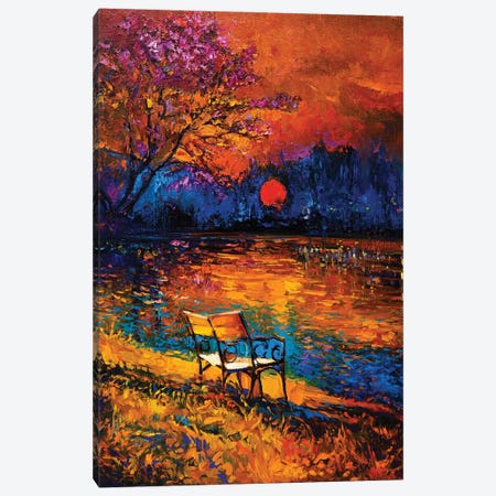 Autumn At Sunset Canvas Print #DPT623} by borojoint Canvas Art Print