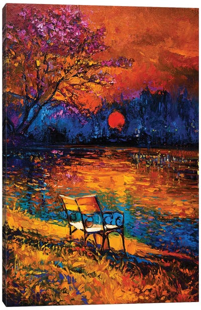 Autumn At Sunset Canvas Art Print