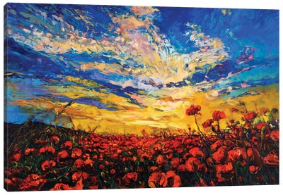 Poppy Fields Canvas Art Print
