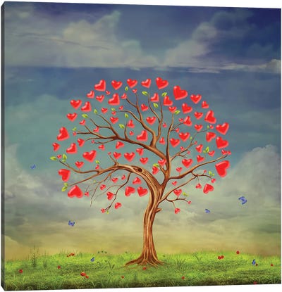 Tree Of Love Canvas Art Print