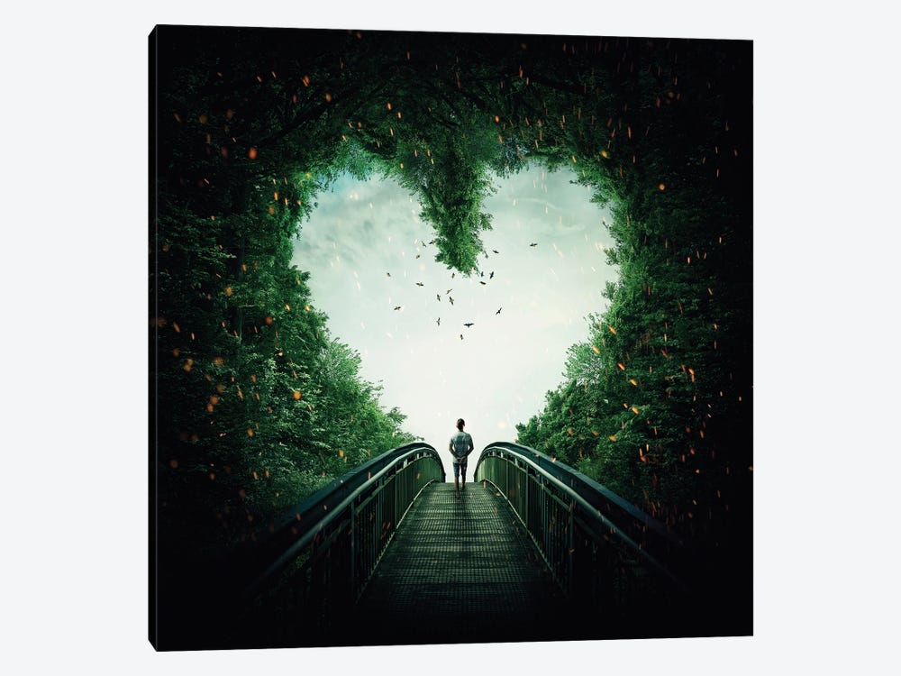 Follow Your Heart by psychoshadow 1-piece Canvas Art