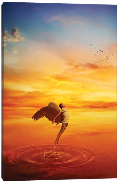 Leaving Your World Canvas Art Print - Fine Art Collection