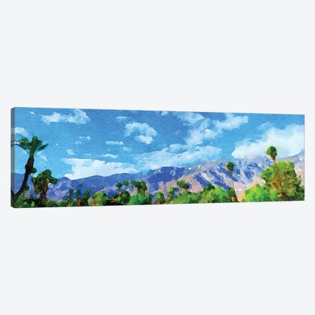 Palm Springs On Paper Canvas Print #DPT759} by rinderart Art Print