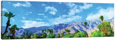 Palm Springs On Paper Canvas Art Print - Cloud Art