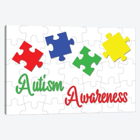 Autism Awareness Canvas Print #DPT778} by artskvortsova Art Print