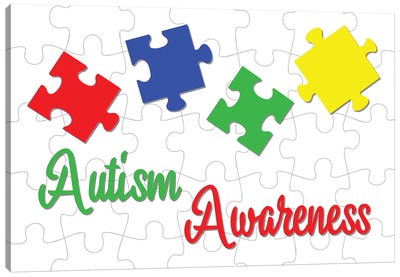 Autism Awareness Canvas Art Print - Neurodiversity