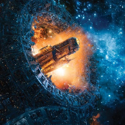 Titan's Gate Revisited by grandeduc canvas print