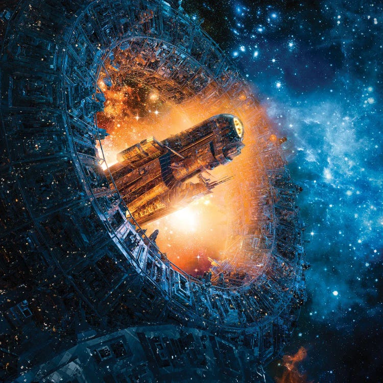 Titan's Gate Revisited by grandeduc wall art