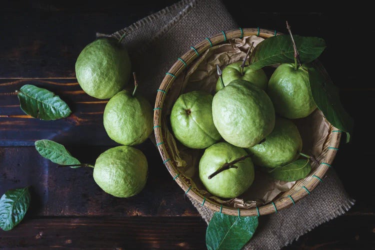 Green Vietnamese Guavas by ThaiThu wall art