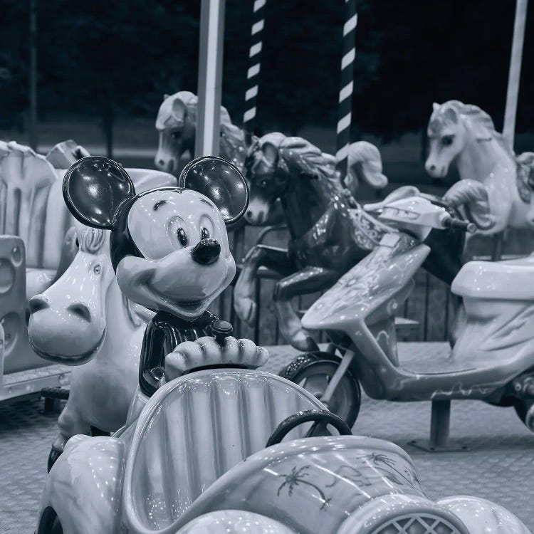 Mickey Mouse Carousel by Andri-Sound wall art