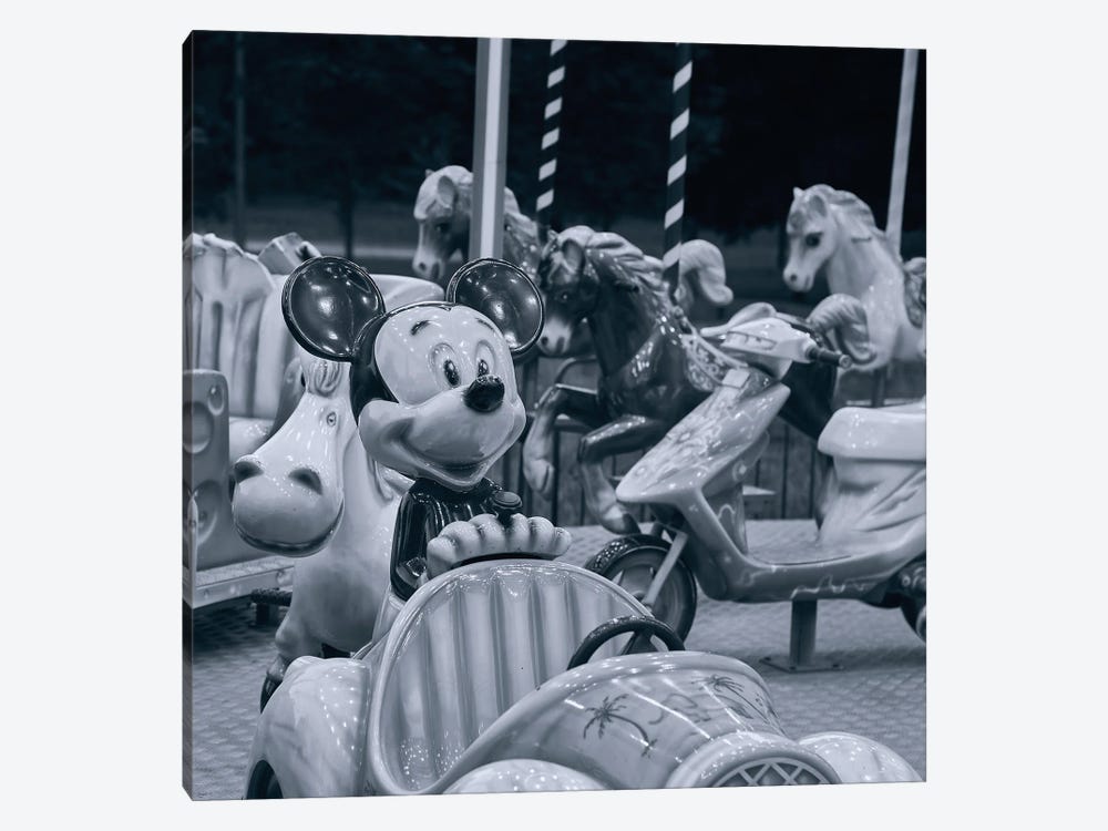 Mickey Mouse Carousel by agustinadc 1-piece Art Print