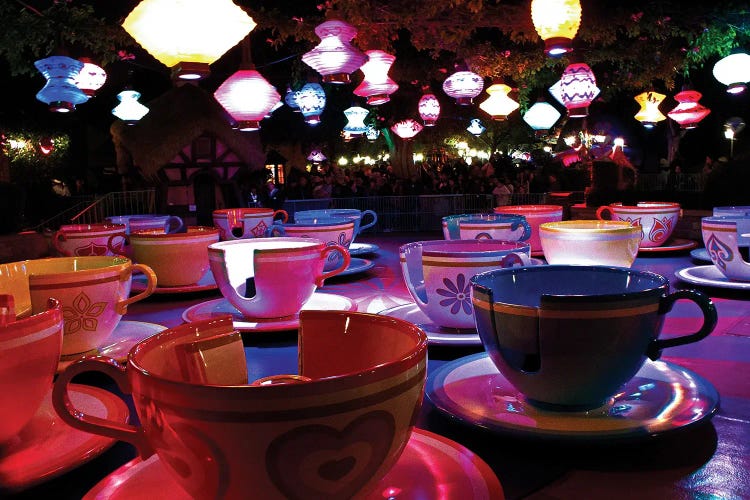 The Teacup Ride At Night