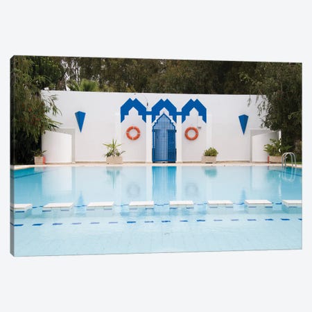 Swimming Pool In Fes, Morocco Canvas Print #DPT95} by jelen80 Canvas Wall Art