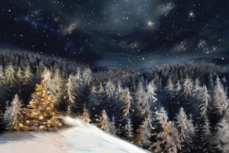 Christmas Landscape by JuliaSha wall art