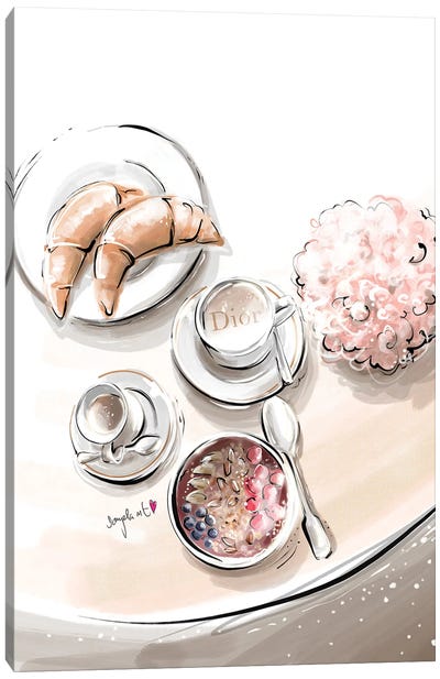 Dior Breakfast II Canvas Art Print - Daniela Pavlikova