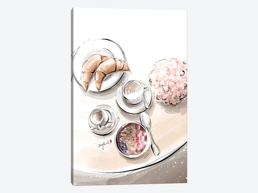 Dior Breakfast II by Daniela Pavlíková 1-piece Canvas Print