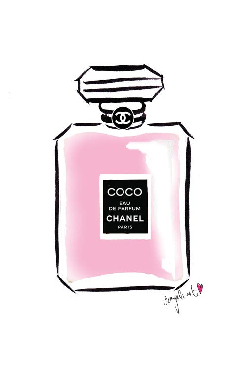 Coco Chanel Parfum Canvas Art Print by Daniela Pavlíková