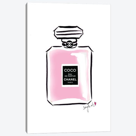 Coco Chanel Parfum Canvas Print #DPV9} by Daniela Pavlíková Canvas Print